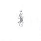 Dije Plata ley.925  en forma de Iguana ( DA009 )- Joyería de Plata