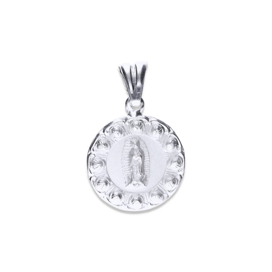 Dije Plata .925 Medalla Virgen de Guadalupe 3.7 Gramos - Joyería Religiosa