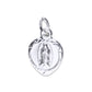 Dije Plata Ley .925 Sochapada doble vista Virgen de Guadalupe  y Sagrado corazón de Jesús SYB-17  - Joyería Religiosa
