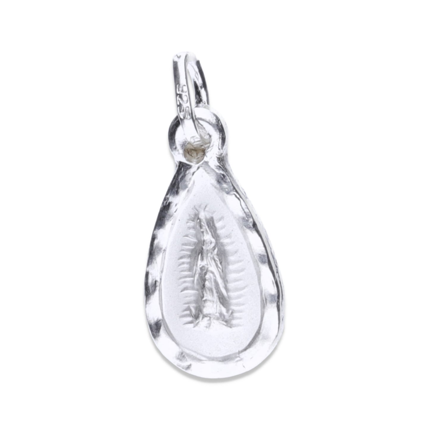 Dije Plata .925  doble vista Sochapada Virgen de Guadalupe y sagrado Corazón SYB-03 - Joyería Religiosa