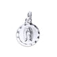Dije Plata .925 Sochapada doble vista  Virgen de Guadalupe y Sagrado corazón de Jesús Mod. SYB-16 - Joyería Religiosa