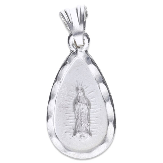 Dije Plata .925 Sochapada Virgen de Guadalupe 1.7 Gramos Modelo 4 - Joyería Religiosa