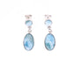 Aretes Larimar Ovalado en Plata.925