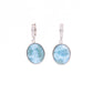Arete Ovalado Clásico Larimar en Plata.925