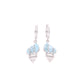 Aretes Concha  Larimar en Plata.925