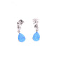 Aretes caballo de mar Ópalo en Plata.925
