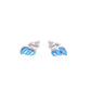 Aretes Concha Marina Ópalo en Plata .925