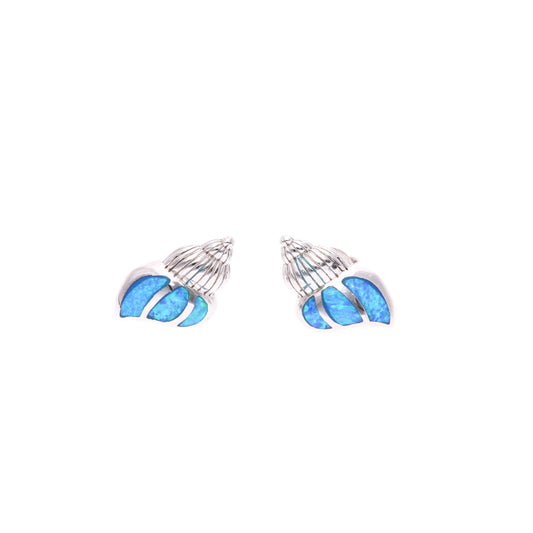 Aretes Concha Marina Ópalo en Plata .925