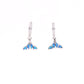 aretes  Cola de Ballena de Ópalo en Plata.925