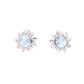 Aretes Sol de Larimar en Plata.925