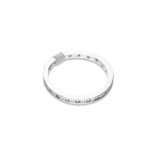 Anillo Plata .925 con Circonia Tipo Churumbela Mod 2 Talla 6, 7, 8, 9 FBA-414 - Joyería Elegante