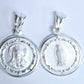 Dije Plata .925  Doble vista Sochapada Virgen de Guadalupe  y Sagrado corazón de Jesús mod. SYG-04 - Joyería Religiosa