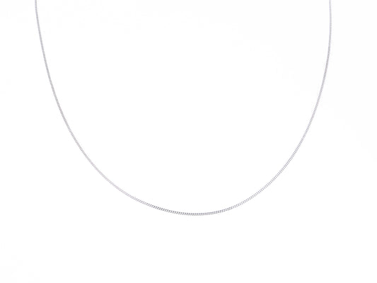 Cadena de Plata .925 - Estilo Barbada Calibre .040 y 1mm (40-45-50-55cm)
