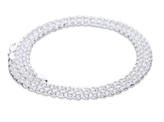 Cadena Plata .925 Tejido Chino 40,45,50cm CH4MM Tejido Chino - Joyería Elegante