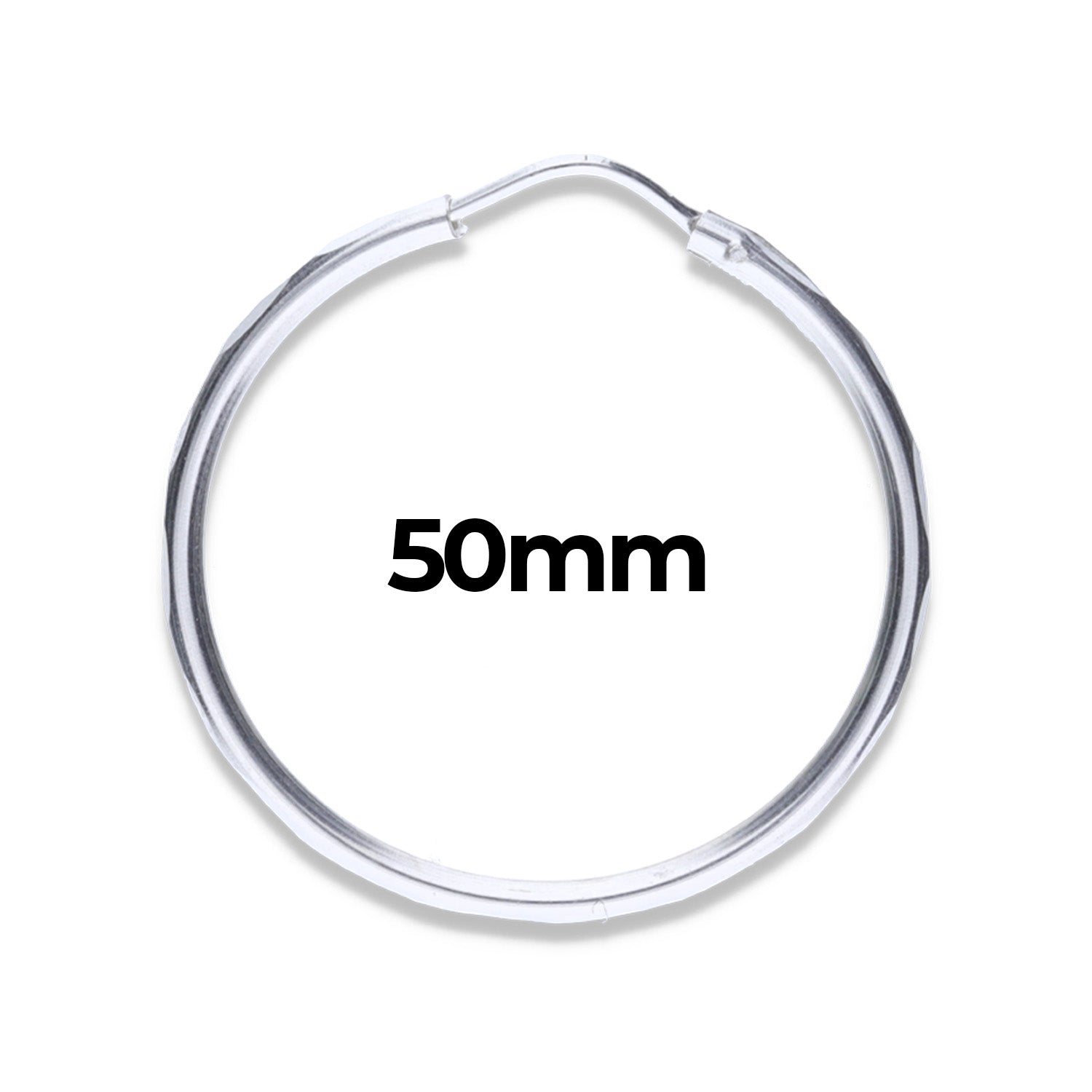 Arracadas Plata .925 50mm Diámetro - Mayoreo y Menudeo