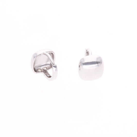 HUGGIE EN PLATA LEY .925 CON RODIO