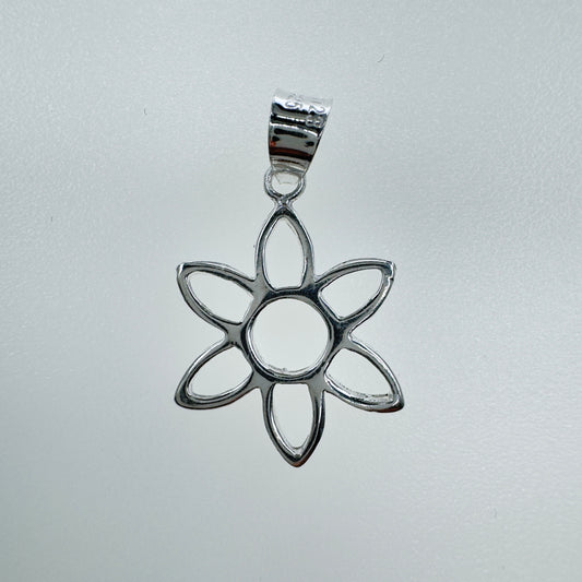 Dije Flor Plata 925 - Joyería Artesanal de Calidad