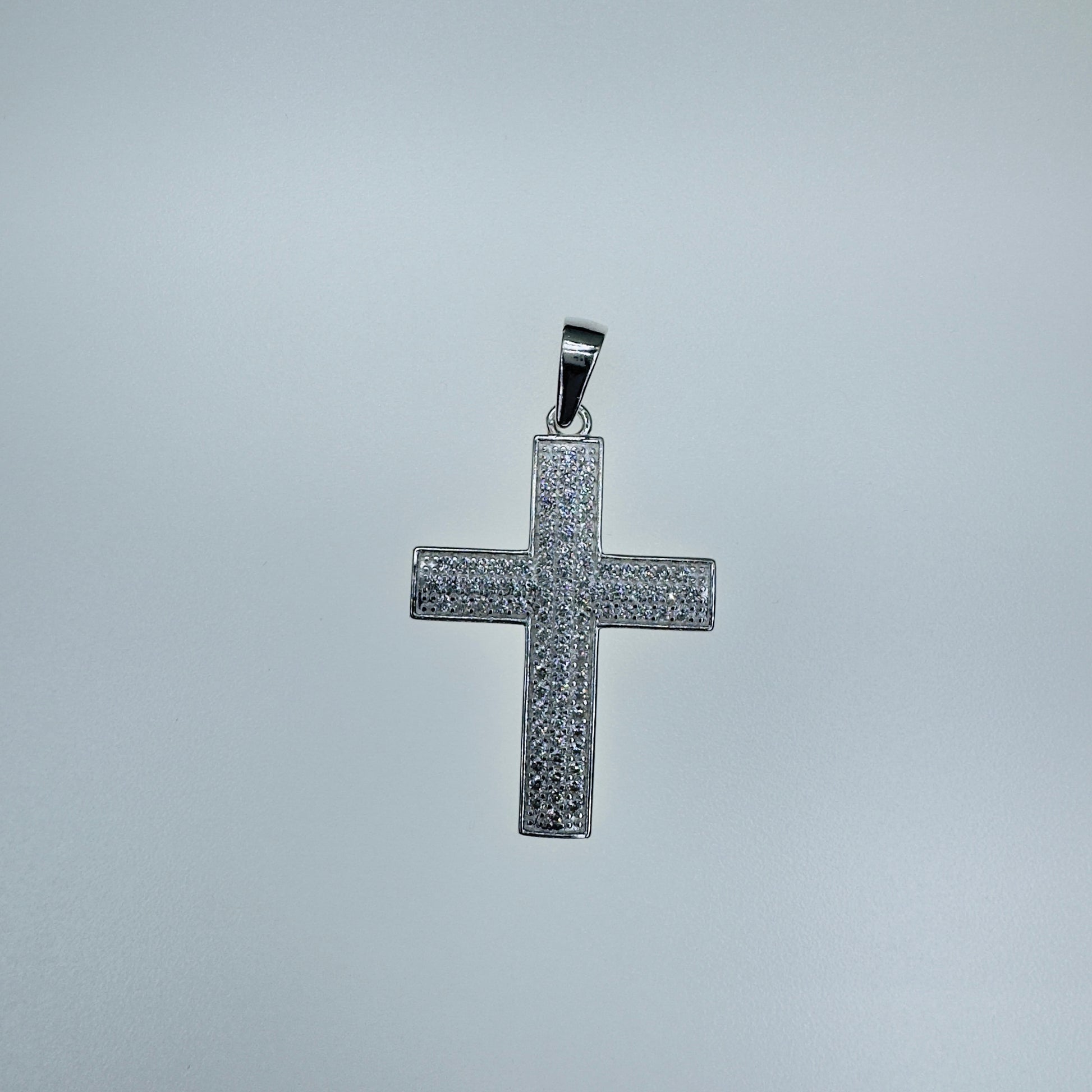 Medalla de plata .925 con circonias talla mediana joyería elegante para regalo