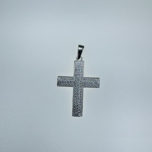 Medalla de plata .925 con circonias talla mediana joyería elegante para regalo