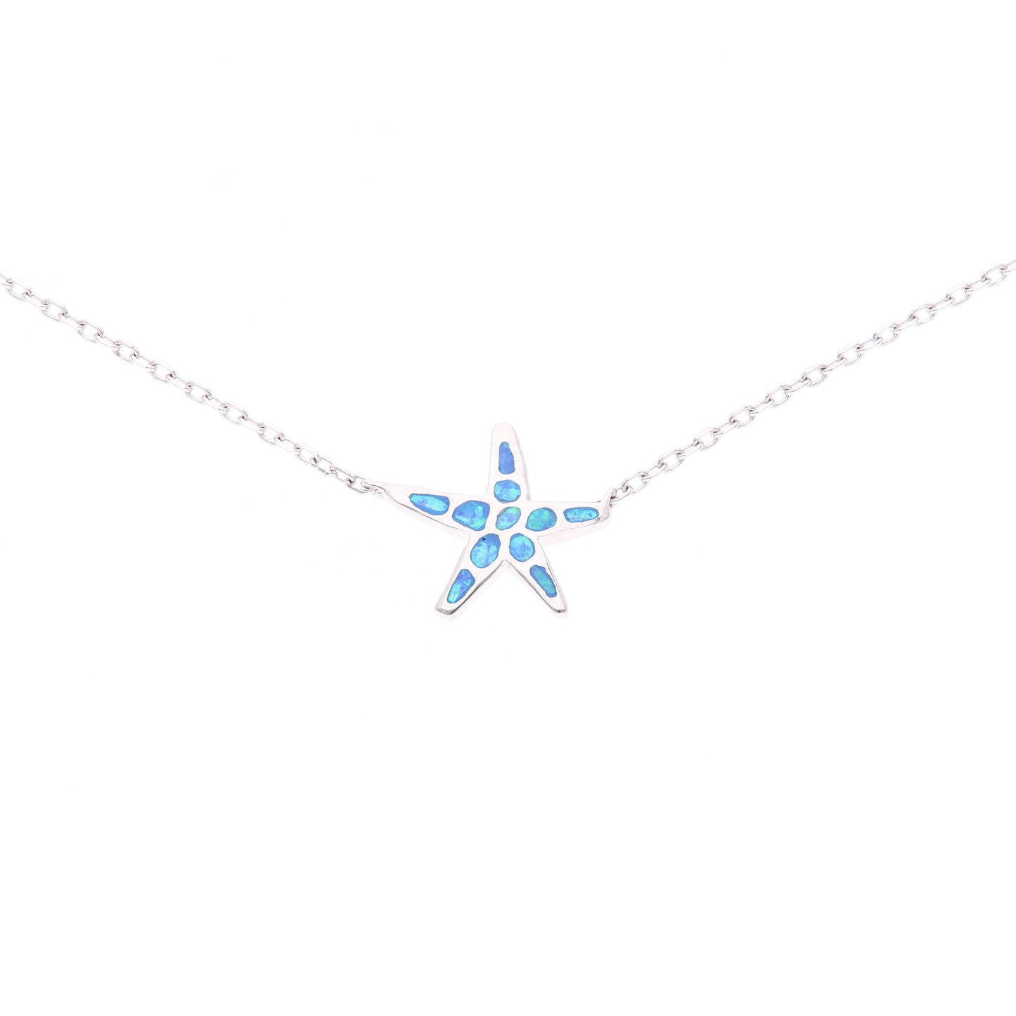 Collar Estrella de Mar de Ópalo en Plata .925