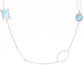Collar Asimétrico de Larimar en Plata.925