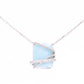 Collar Larimar Envolvente en Plata.925