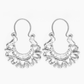 Aretes Plata .925 de Aro Abierto Borde Festoneado 4.3 Gramos - Joyería Elegante