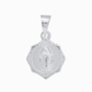 Set de Dije y Cadena en Plata ley .925 - Virgen de Guadalupe ,con Cadena de eslabón Fígaro