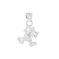 Set de Dije y Cadena de Plata Ley.925 - Rana con Cadena Fígaro .925 ((DA051)
