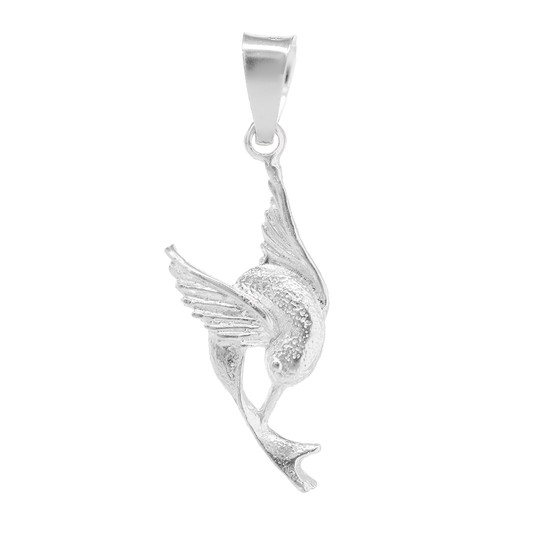 Dije  de Plata  ley .925 en forma de  Colibrí  (DA053)- Joyería de Plata