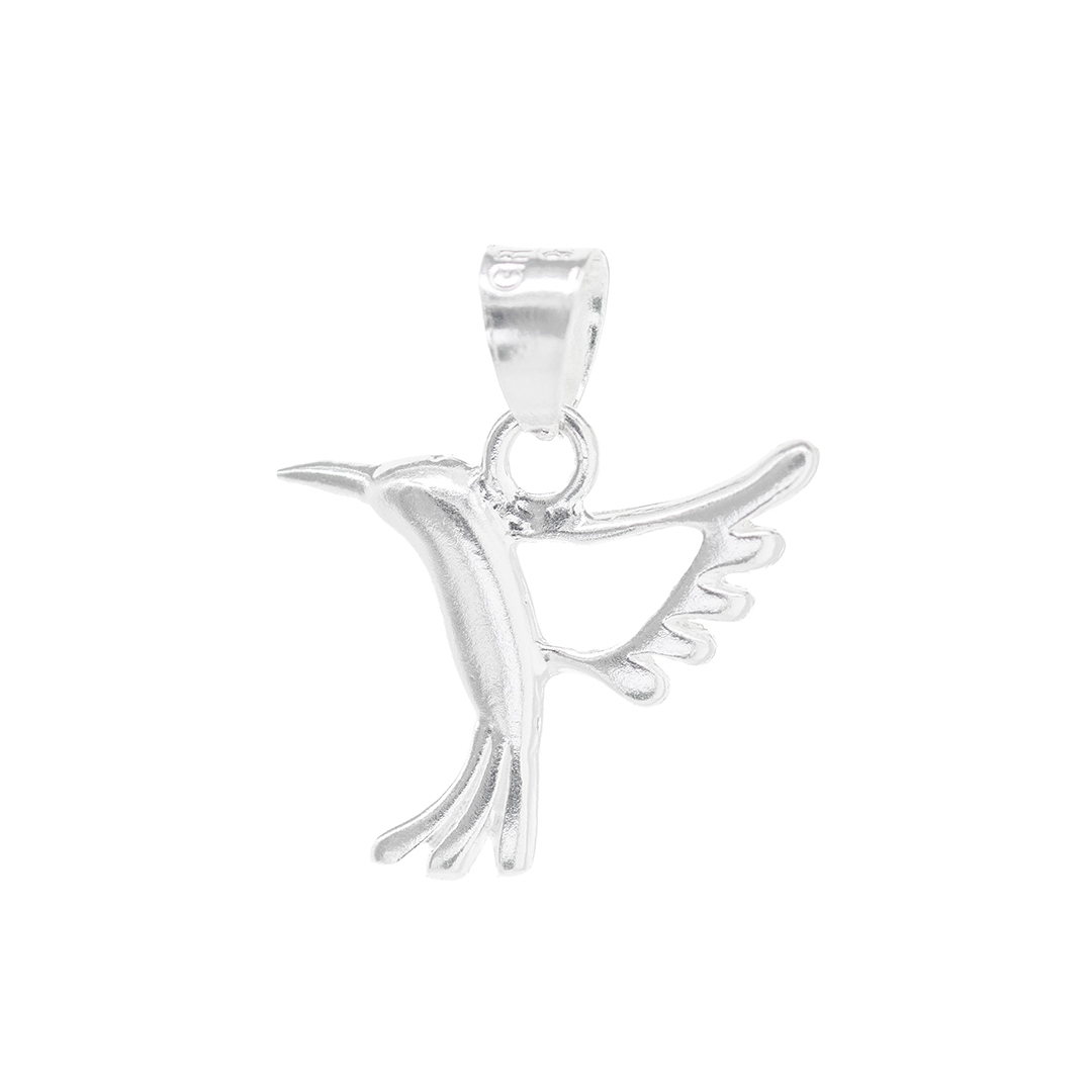 Dije de Plata Ley .925 en forma de  Colibrí ( DA104) - Joyería de Plata