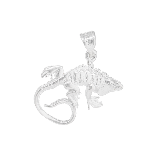 Dije de  Plata ley  .925 en forma de Iguana (DA120) - Joyería de Plata
