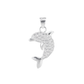 Dije de Plata  Ley.925 .925 Forma Delfín con Circonia DAP021 - Joyería Marina