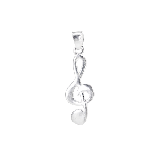 Dije Plata .925 en forma de Clave de Sol (DI004) - Joyería de Plata