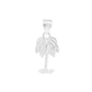 Dije de Plata Ley  .925 en  Forma de  Palmera (DM023)- Premium