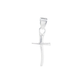 Set de Dije y Cadena de Plata - Cruz Ultra Minimalista con Cadena Fígaro .925(COM.DR008