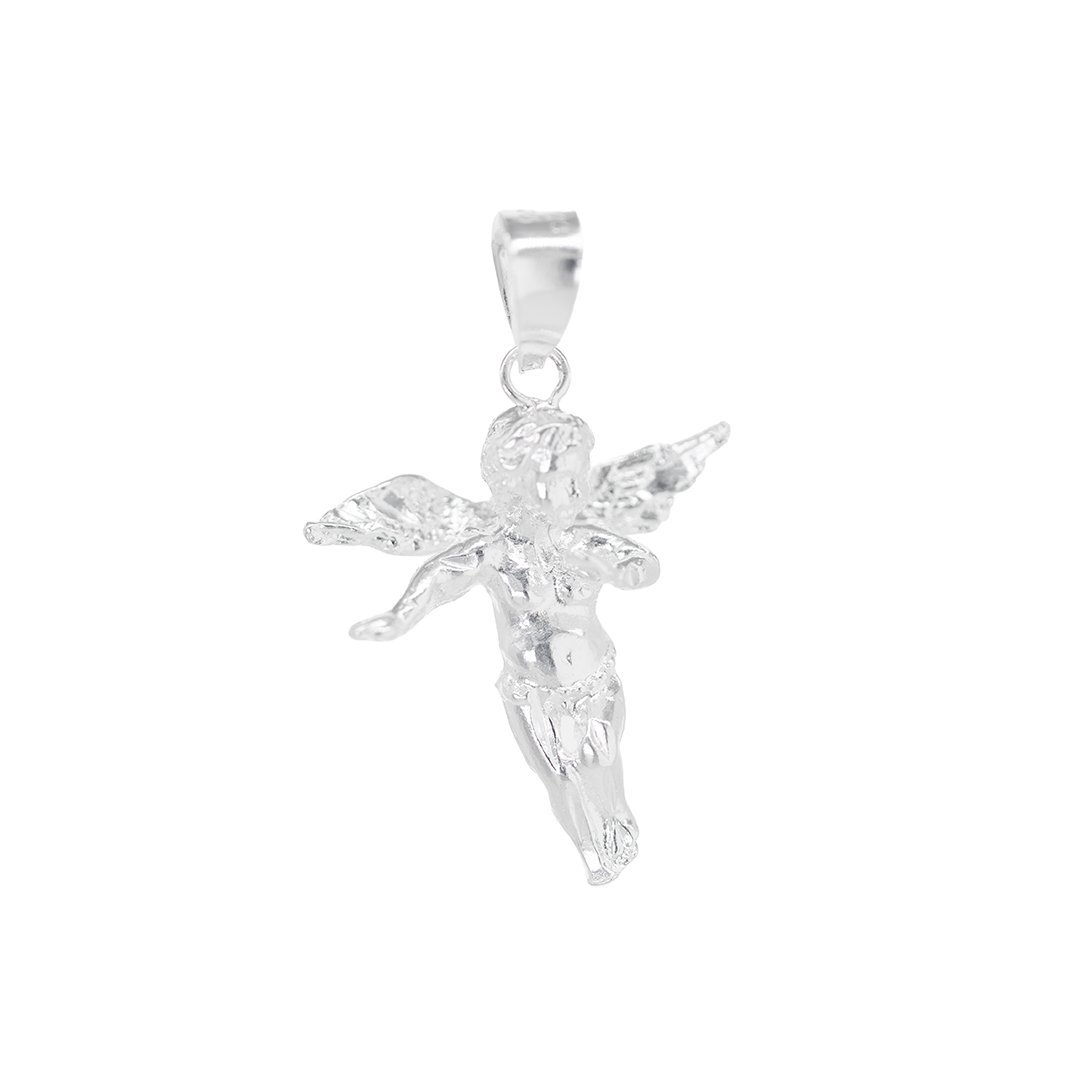 Dije Plata Ley .925 en forma de  Querubín ,  MOD.DR015