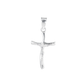 Set de Dije y Cadena de Plata ley .925 - Crucifijo Tradicional con Cadena Fígaro .925