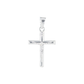 Set de Dije y Cadena en Plata L.925 - Crucifijo Detallado y Cadena Fígaro