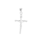 Set de Dije y Cadena de Plata  ley .925- Crucifijo con Cristo con Cadena Fígaro .925