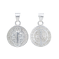 Set de Dije y Cadena en Plata Ley .925   De San Benito  con Cadena De eslabón  Fígaro