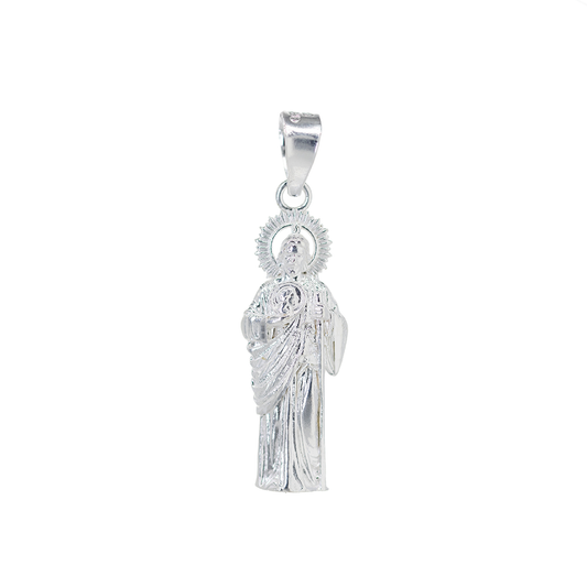 Dije de Plata Ley .925 Forma San Judas Tadeo   Mod. DR153 - Joyería Religiosa