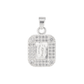 Set de Dije y Cadena en Plata Ley .925 - Virgen de Guadalupe con  Topacio , COM.DRP031LP