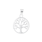 Set de Dije y Cadena de Plata Ley.925- Árbol de la Vida con Cadena Fígaro ( CODV020)
