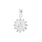 Set de Dije y Cadena de Plata ley .925  en forma de sol con Cadena (DV046)