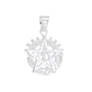 Set de Dije y Cadena en Plata Ley .925 -de Pentagrama Masónico con Cadena.