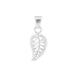 Set de Dije y Cadena de Plata ley.925 en forma de hoja y Cadena Fígaro