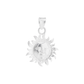 Set de Dije y Cadena de Plata - Sol y Luna con Cadena Fígaro .925