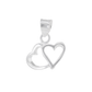 Dije Plata .925  dije de  doble corazon- Joyería de Plata