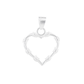 Set de Dije y Cadena de Plata Ley.925 en forma de Corazón y Cadena(COM.DV368)